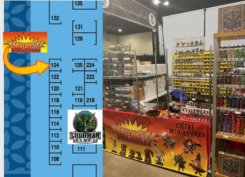 BOOTH 124!
Gen Con is coming!  Stop by Impact! at booth 124 and check out all our new items.  We are bringing sooo many new items (enamel pins, new miniatures, new dice colors, dice bags, trays and MORE). #rpg #rpgdice #chibi #DCC #enamelpins #ponies