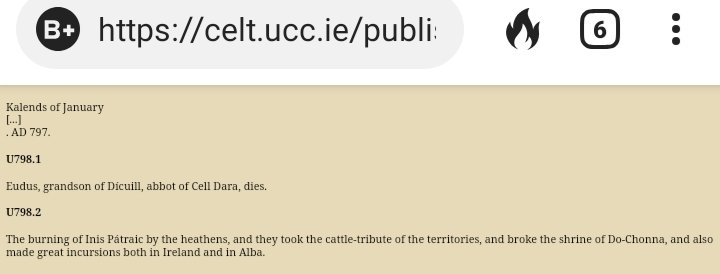 HorneSupremacy's tweet image. THREAD 🧵of When The #Vikings (Or 'heathens', 'foreigners') Were Mentioned in the Annals of Ulster, originally collated when looking at its 870 ref. to the #Viking siege of Alt Clut (Dumbarton Rock), caput of the Clyde Britons before @GovanStones-Partick. All 📸 ©️@UCC C.E.L.T.