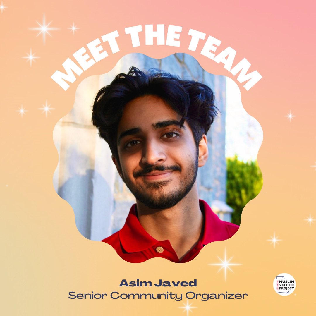 GAMVP's tweet photo. Meet Asim! He has been with GAMVP for a little over a year now, and leads our GOTV programming and the Youth Ambassador program! Stay tuned on our social media this week to get to know Asim :)
#georgiamuslims #youthpower https://t.co/sEJNZZJrdr
