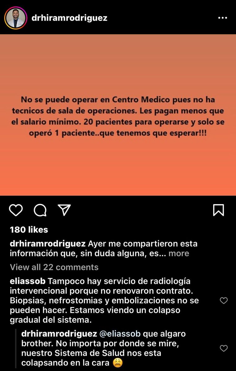 Saludos <a href="/GovPierluisi/">Gobernador Pierluisi</a> debe hacer algo YA con la situación del Centro Médico de lo contrario una vez se demuestra la incompetencia de este gobierno. Trabaje para lo que se le eligió que es proteger y cuidar al pueblo que claramente no es lo que está haciendo. Esto es una tragedia.