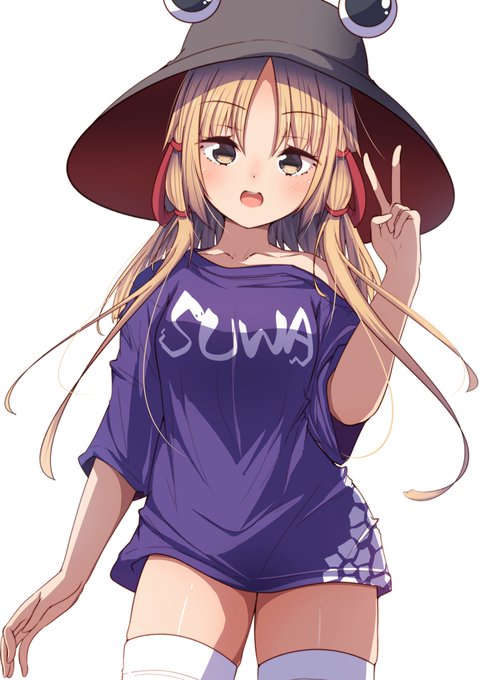 だぼだぼTシャツ諏訪子ちゃん 