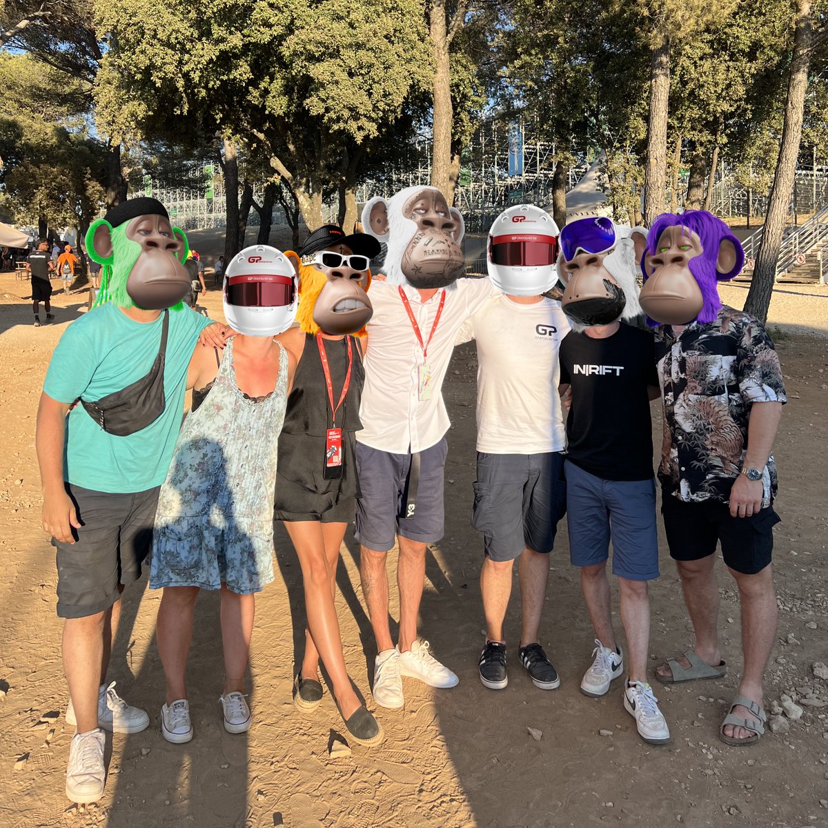 | Digi |ape®.eth (@digimentalldn) on Twitter photo | Old friends, New friends, All friends |ape®🦍🏎️🏴☠️
<a href="/HAPEsocial/">I Iape®</a> <a href="/GPmetaverse/">GP Metaverse</a> @InRift_NFT
Thanks for having us <a href="/GPFranceF1/">Grand Prix de France F1</a> | Old friends, New friends, All friends |ape®🦍🏎️🏴☠️
<a href="/HAPEsocial/">I Iape®</a> <a href="/GPmetaverse/">GP Metaverse</a> @InRift_NFT
Thanks for having us <a href="/GPFranceF1/">Grand Prix de France F1</a>