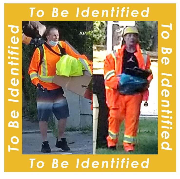 Can you help us identify these individuals?   They are allegedly responsible for a Break & Enter on July 19, 2022 in the area of Eglinton Ave E & Cedar Brae Blvd.   Anyone with info, pls call 416-808-4300, email 8991@tps.ca or @1800222TIPS #ScarbTO GO1384952