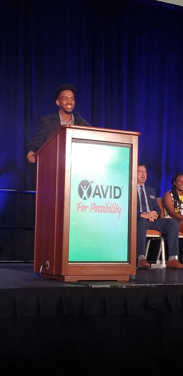 At the Baltimore AVID conference where Omer Reshid, former SMOB is speaking