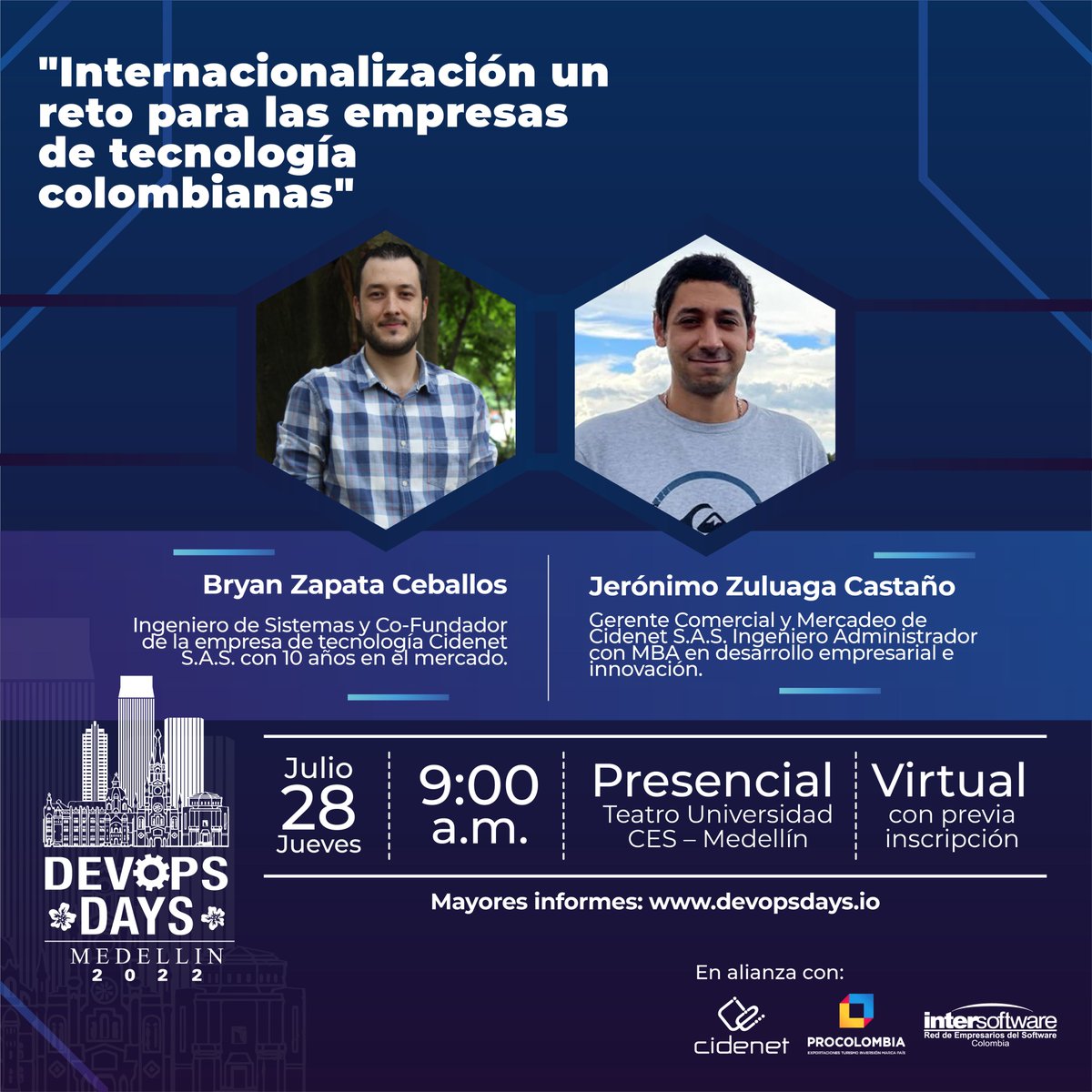 InterSoftwareCo's tweet image. En nuestro panel del #DevOpsDays2022 sobre Internacionalización del sector, @Cidenet_SAS nos compartirá la experiencia que han vivido nuestras empresas de la Red en el camino del trabajo colaborativo. #ISWMásConectados #DevopsDaysMedellín