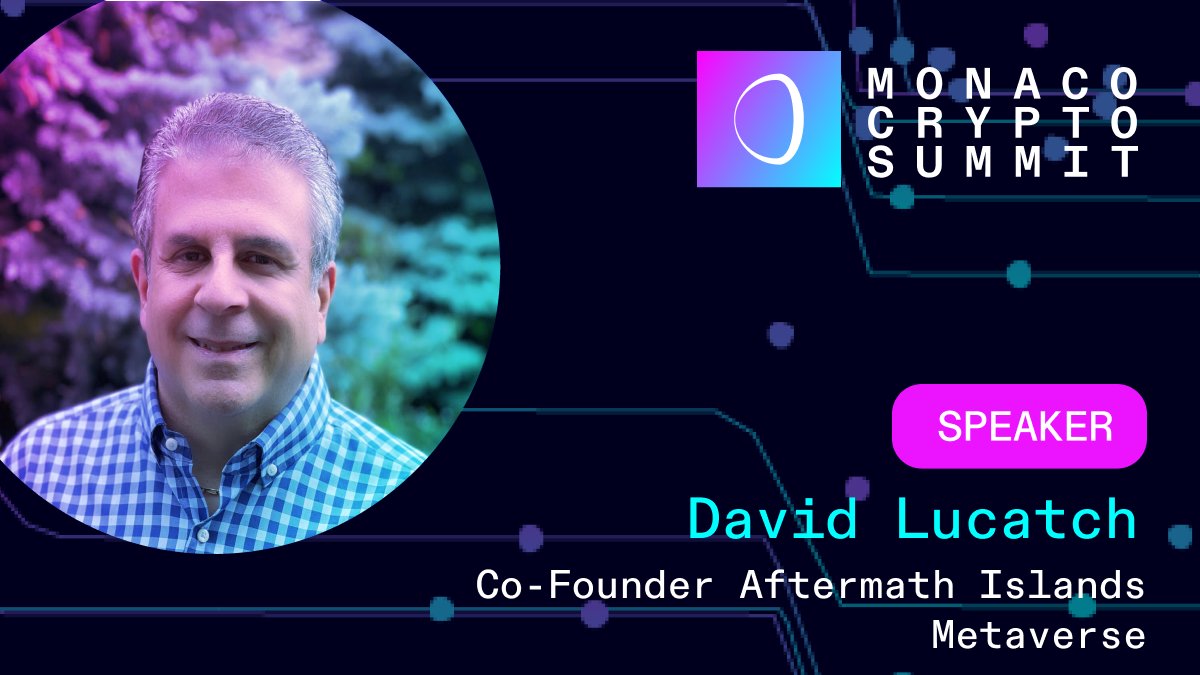 AftermathIsland's tweet photo. Monaco Crypto Summit on July 29th 2022.

Co Founder of Aftermath Islands, David Lucatch will be a keynote speaker at this exciting event!

https://t.co/tRHvsaAg8q

#MCS22

#summit #crypto #monaco #btc #eth #crypto #blockchain #blockchaintechnology #entrepreneur #nft #metaverse https://t.co/faezsPSU2p
