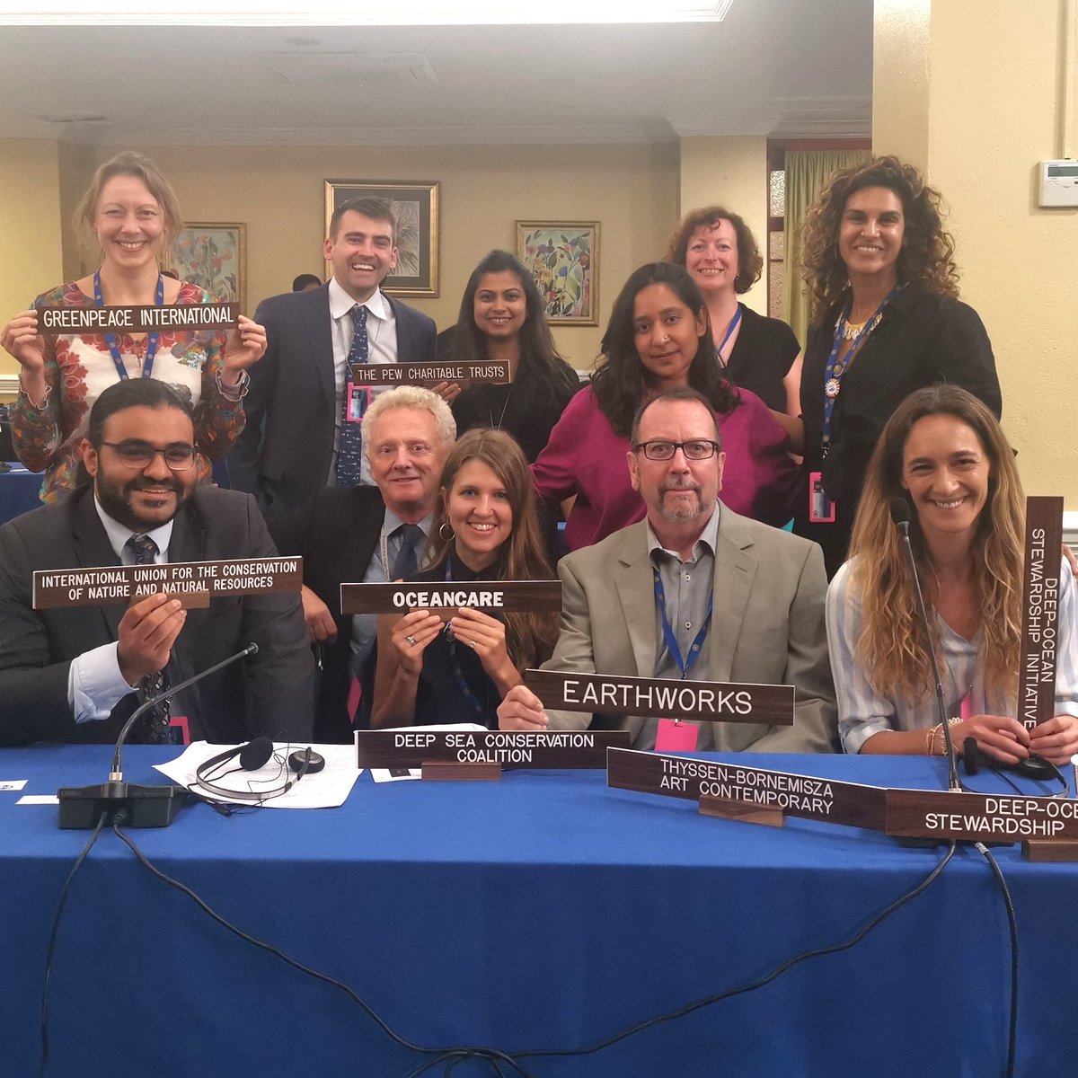 DeepSeaConserve's tweet image. As day 7 of @ISBAHQ meetings in Jamaica gets underway, the DSCC community including @greenpeace @DeepStewardship @TBA21 @pewenvironment @OceanCare and @IUCN are ready and raring to #DefendTheDeep. For all the latest 👇savethehighseas.org/isa-tracker/ #ISA27 #KeepItInTheDeep