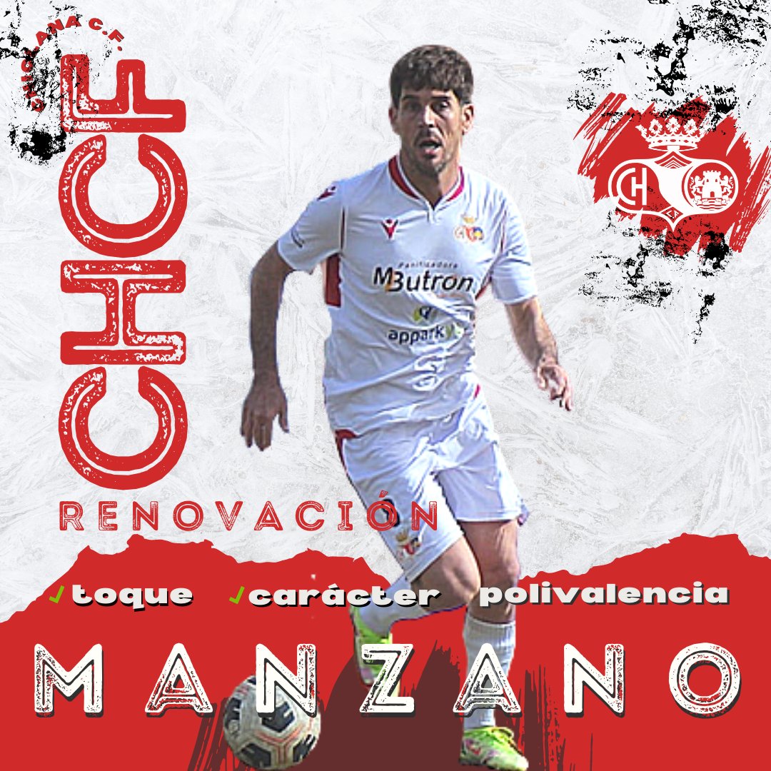 🫱🏻‍🫲🏼TEMPORADA 2022/2023🫱🏻‍🫲🏼

RENOVACIÓN

<a href="/ManzanoAntonio6/">Antonio Manzano ⚽🐼</a> continuará en el <a href="/Chiclana_CF/">Chiclana C.F.</a> 
 
Un jugador con una enorme capacidad de sacrificio y con un fenomenal dominio de los tempos del juego.

¡Será un lujazo volver a disfrutarte, Antonio!

#ChiclanaCF #Chiclana #ChiclanaTracatrá