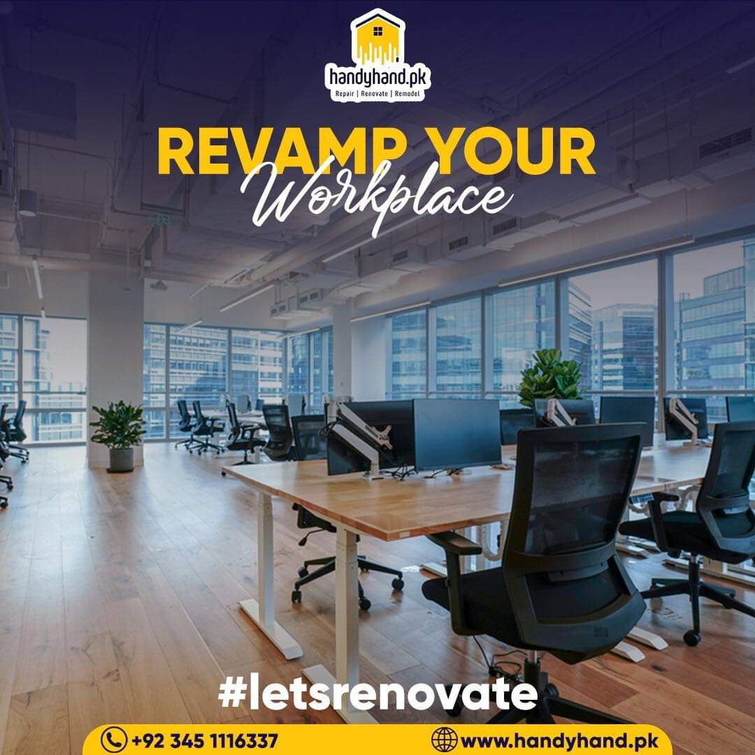 HandyHandpk's tweet photo. Workspace with the best options at Handy Hand.

We provide One Stop Solution for your Commercial Renovation &amp; Interior Finishing needs.

📞 0345-1116337 or 0331-4579193

#handyhand #renovation #letsrenovate #paintwork #kitchen #lahore #islamabad #pakistan #renovationservices https://t.co/BmYaCcFtL8