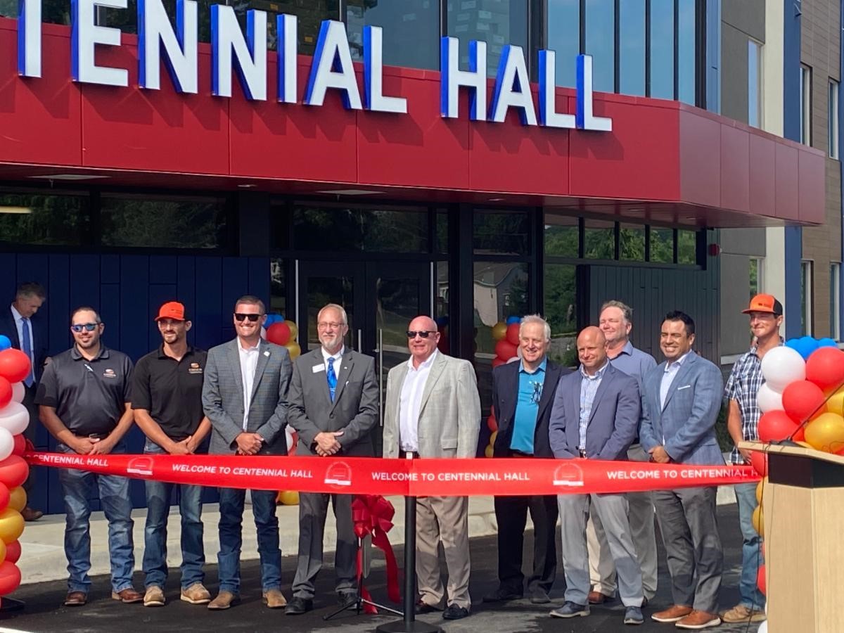 A couple weeks ago, we were honored to celebrate Kansas City Kansas Community College with a ribbon cutting ceremony for Centennial Hall student housing facility! If you're looking to start on a project like this, contact us today! #buildtolast

concoconstruction.com/contact-us/