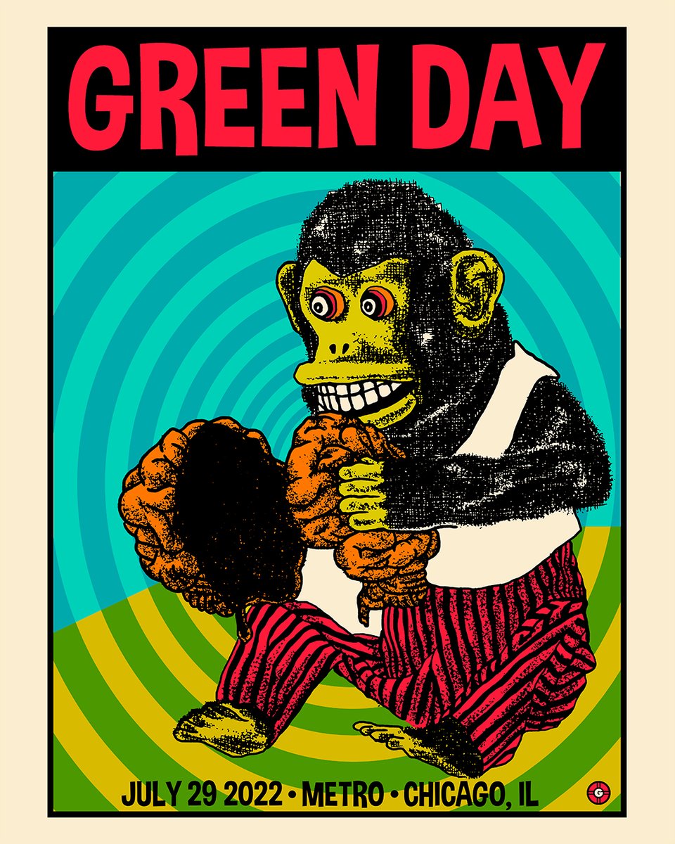 MetroChicago's tweet photo. Having trouble trying to sleep last night?  The wait is over… Green Day #Lolla Aftershow at Metro Fri. 7/29

Tickets go on sale tomorrow, Wednesday July 27th, at 11am.  

Online / will-call only.  2 ticket limit!

Set your alarms ⏰ 
⇢ https://t.co/XEAM1mKLFv https://t.co/vKWSyYjlMa