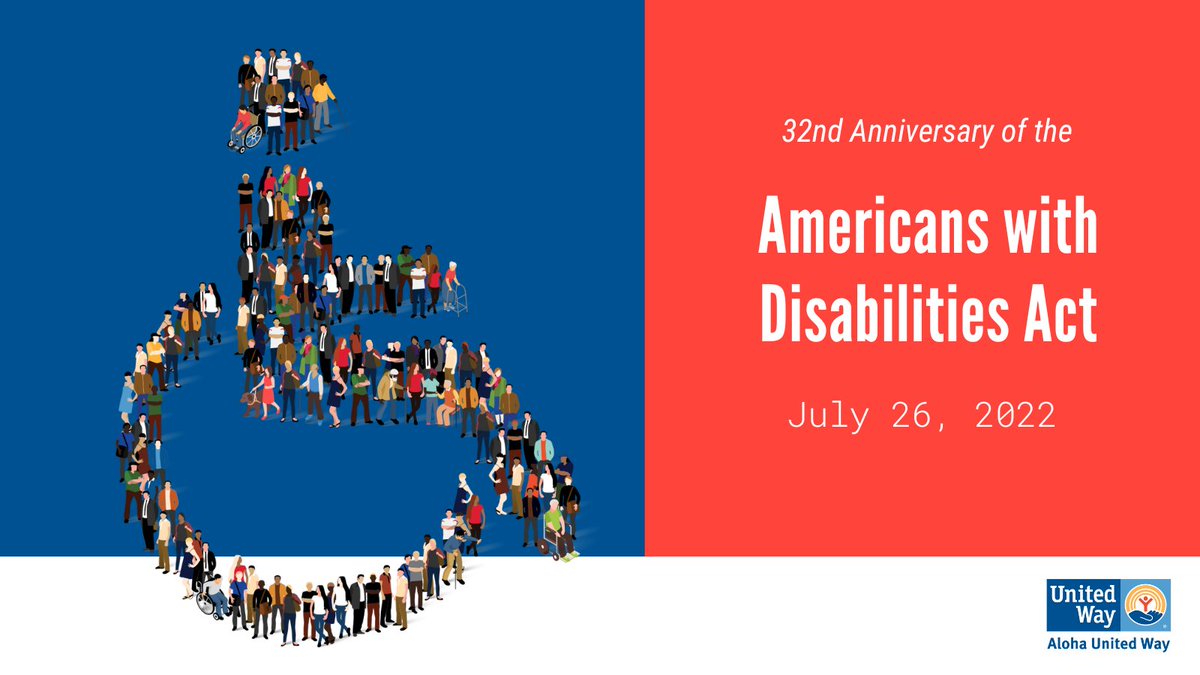 alohaunitedway's tweet photo. While progress has been made since the passage of the ADA in 1990, there is still significant work to be done to establish equal access and opportunities for the 40+ million people in the U.S. who have a disability.

#PeopleWithDisabilities #AdvocateForEquality #ADA #Hawaii https://t.co/qTKCyCahlK