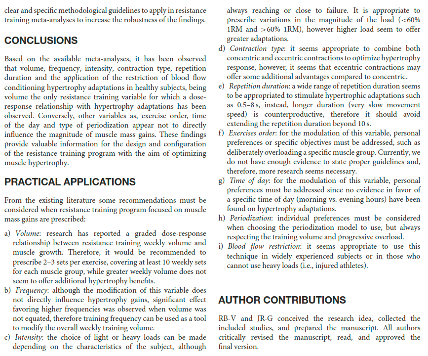 Physio Meets Science on Twitter "Resistance Training Variables for