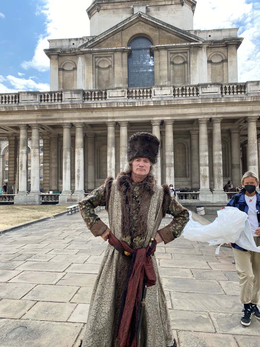 MisterGreenwich's tweet photo. What were you doing at 13.05 today? I was chatting with a #Cossack about the #Greenwich #Timeball and #Longitude…. As you do! LOL https://t.co/g4dMKLJS0V