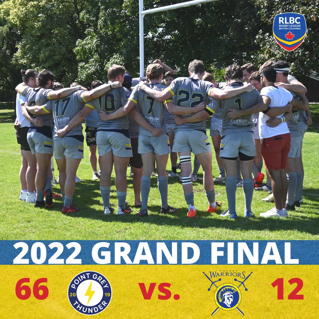 Results from our Grand-Final saw Point Grey Thunder taking home the cup for the second year in a row. We are so happy to have had such a great season this year and are looking forward to an even better one next season.