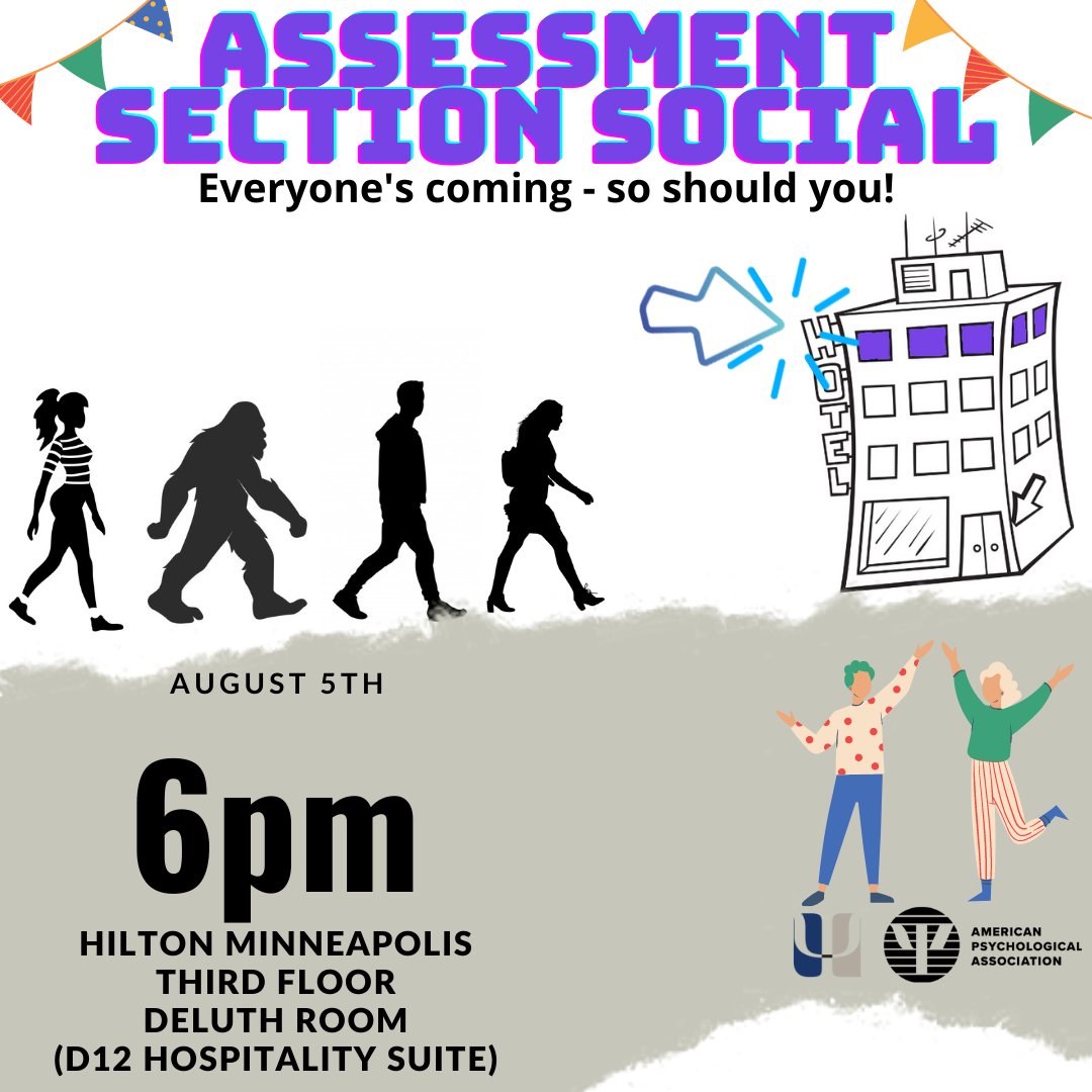 APAD12_S9_ASMNT's tweet photo. Join us for the Assessment Section Social hour @APAconvention at 6pm (CT) August 5th, immediately following Dr. Arbisi's award talk. https://t.co/kg921C3GV3