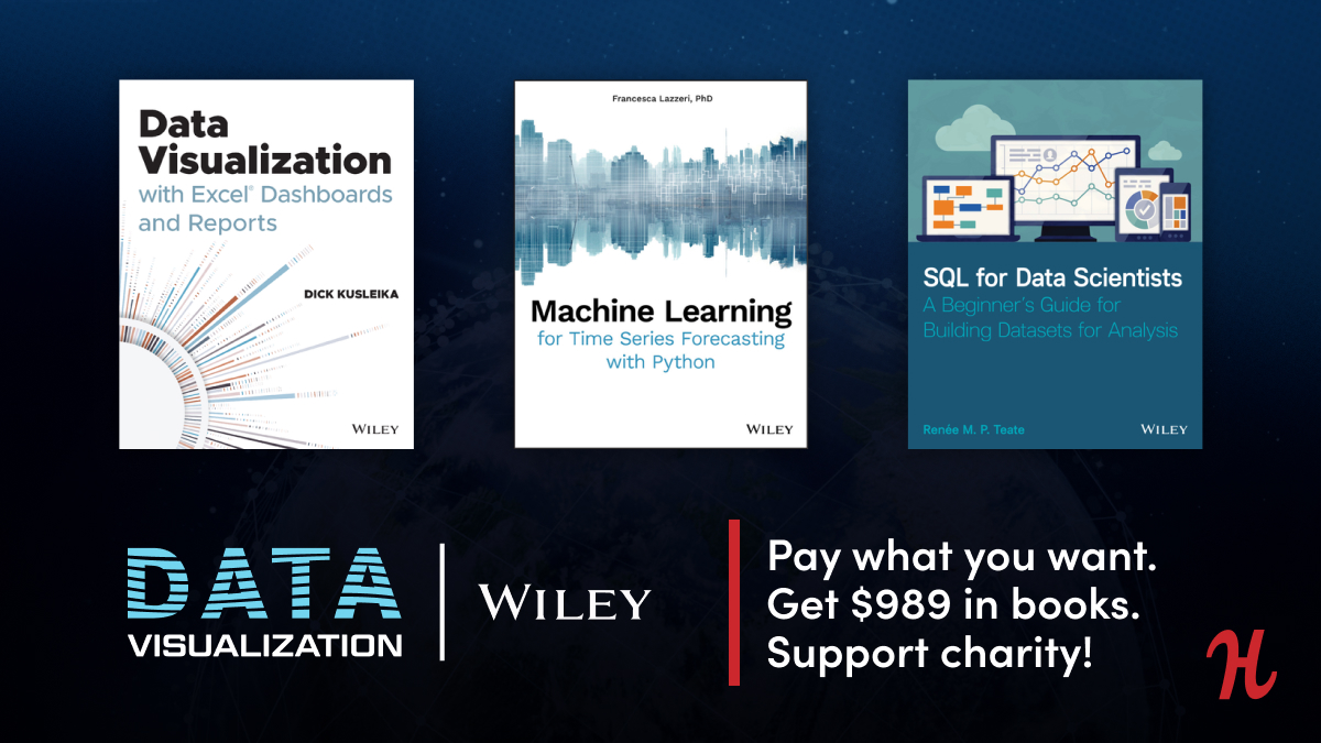 🚨Less than one week left for our Data Visualization bundle with @humble! 📊22 incredible eBooks to help you extract, explore and analyze your data! The best part: every purchase supports @GirlsWhoCode. ✅ow.ly/Iqt050K4qZ3✅ #dataviz #GivingTuesday @BecomingDataSci