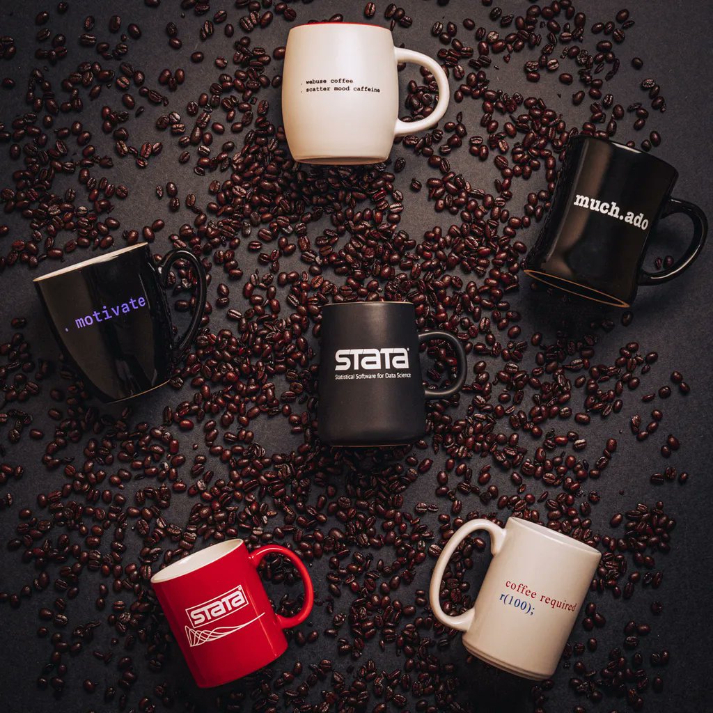 #StataGiveaway: Win your choice of any one of our #Stata mugs—perfect for coffee, tea, or any other delicious drink.

To enter:
• Click the ❤️ below
• Be sure you’re following us
• RT for extra points

Winners announced at 10 a.m. CDT on 28 July.
buff.ly/2p1G8Tn