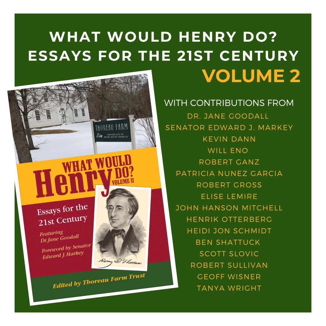 Now Available! Volume II of our series. 40+ voices explore Thoreau in today’s world, including: @janegoodallinst @edmarkey <a href="/CalArmistead/">Cal Armistead</a>, <a href="/ronfein/">Ron Fein | ronfein.bsky.social | ronfein@masto.ai</a>, @filmsbyHuey, @barbaramossberg, <a href="/sarahok/">Dr. Sarah Oktay</a>.
Available on Amazon and from the Shop at Walden Pond. tinyurl.com/WWHD-V2