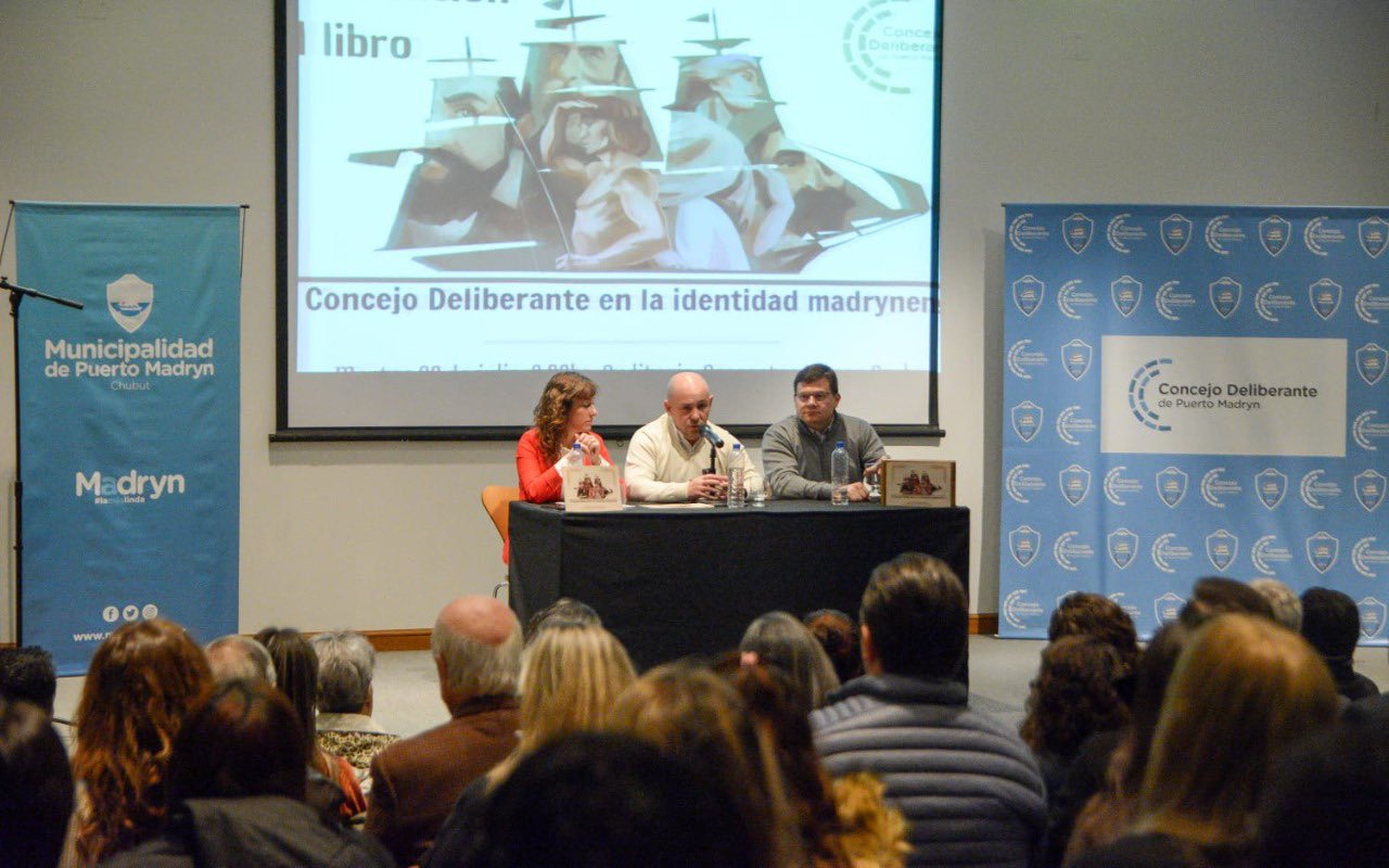 157º aniversario de Puerto Madryn: Sastre participo de la presentación del libro “Concejo Deliberante en la identidad madrynense”