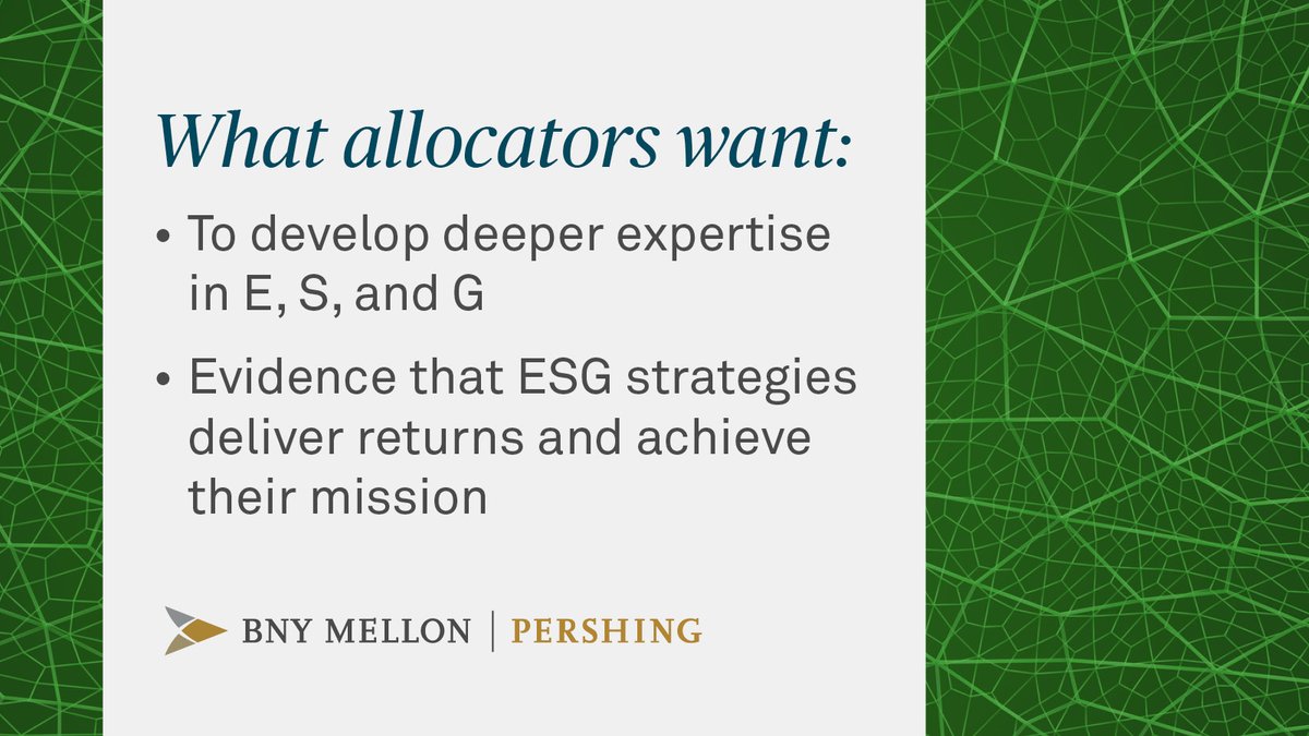 Are #AlternativeInvestment allocators jumping on the #ESG bandwagon? Survey says: it's under consideration. #PrimeServices' Dave Shalom shares findings from our recent #CapIntro ESG survey via @Opalesque. bny.mn/3c9e7BH