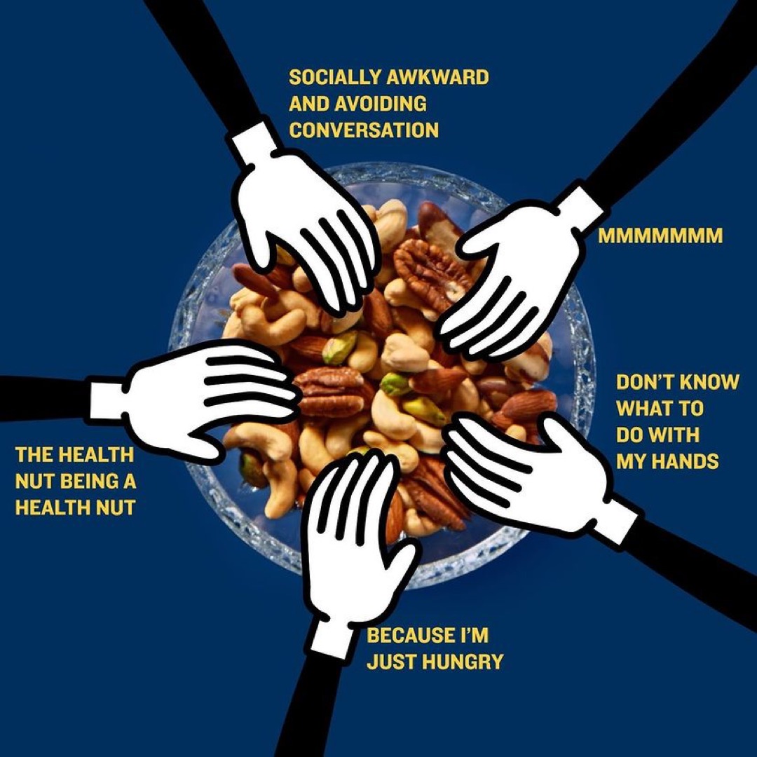 CommissaryShep's tweet photo. @MrPeanut | For whatever reason you reach for the nut bowl mid conversation 😂

@YourCommissary 
•
•
#anutabove #planters #peanuts #mixednuts #cashews #walnuts #pistachios #nutbowl #allorone https://t.co/zE6W2krAcJ