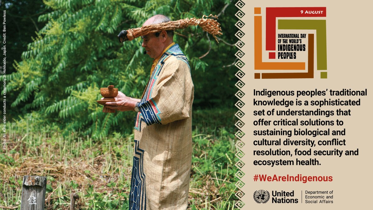 Did you know? Indigenous #TraditionalKnowledge offers sophisticated understandings in
🥕Food systems
🌿 Environmental conservation
⚕️ Science &amp; innovation
Join us on 9 August #IndigenousPeoplesDay! 
Register here: bit.ly/3bKBUYQ