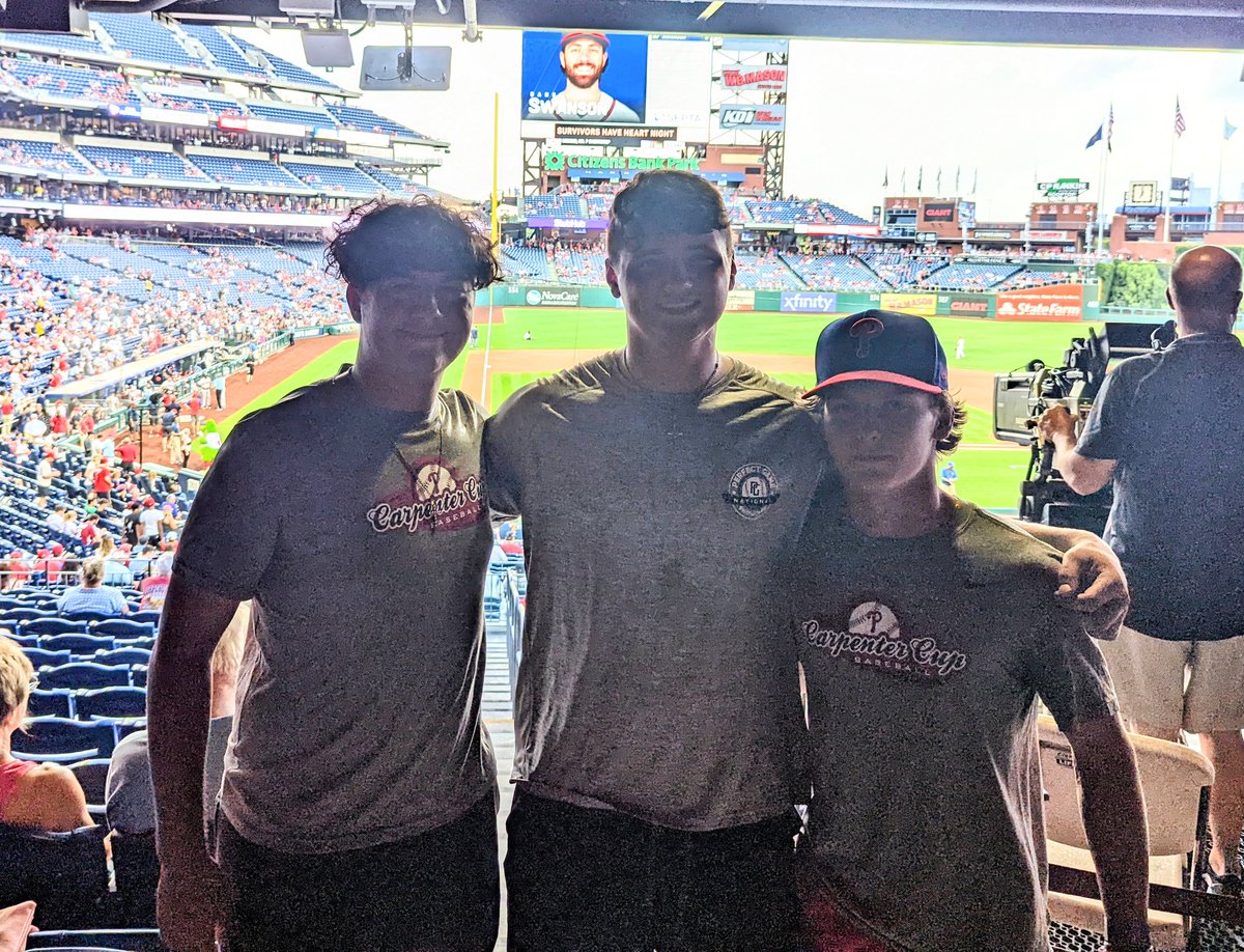 Our 3 Carpenter Cup Champions! Fanelli, Edwards, and Rorick. ⚾🔴⚫ #RollDrags @Dragons_AD @Kingswaysuper