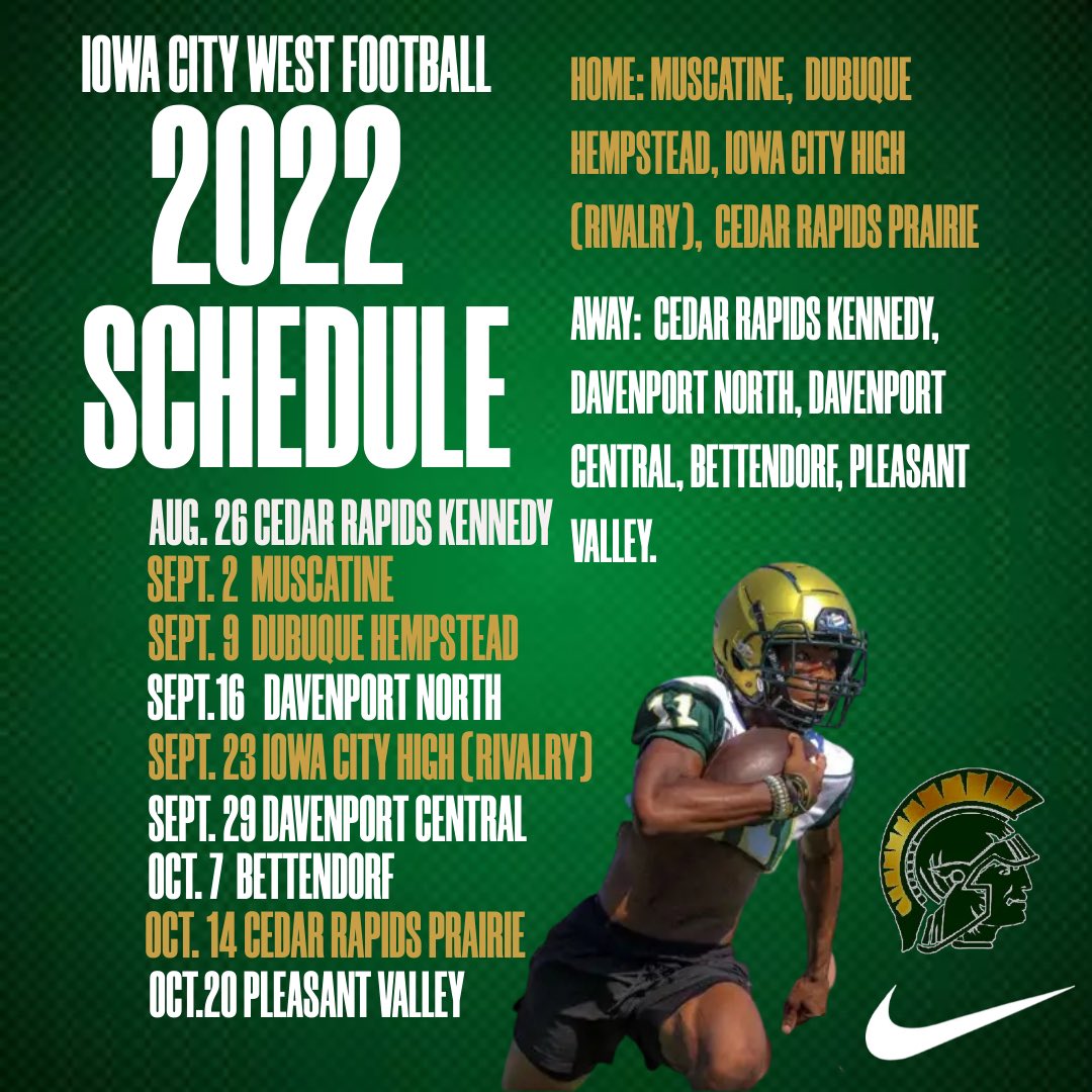 Eastern Iowa Barstool on Twitter "Iowa City West 2022 football