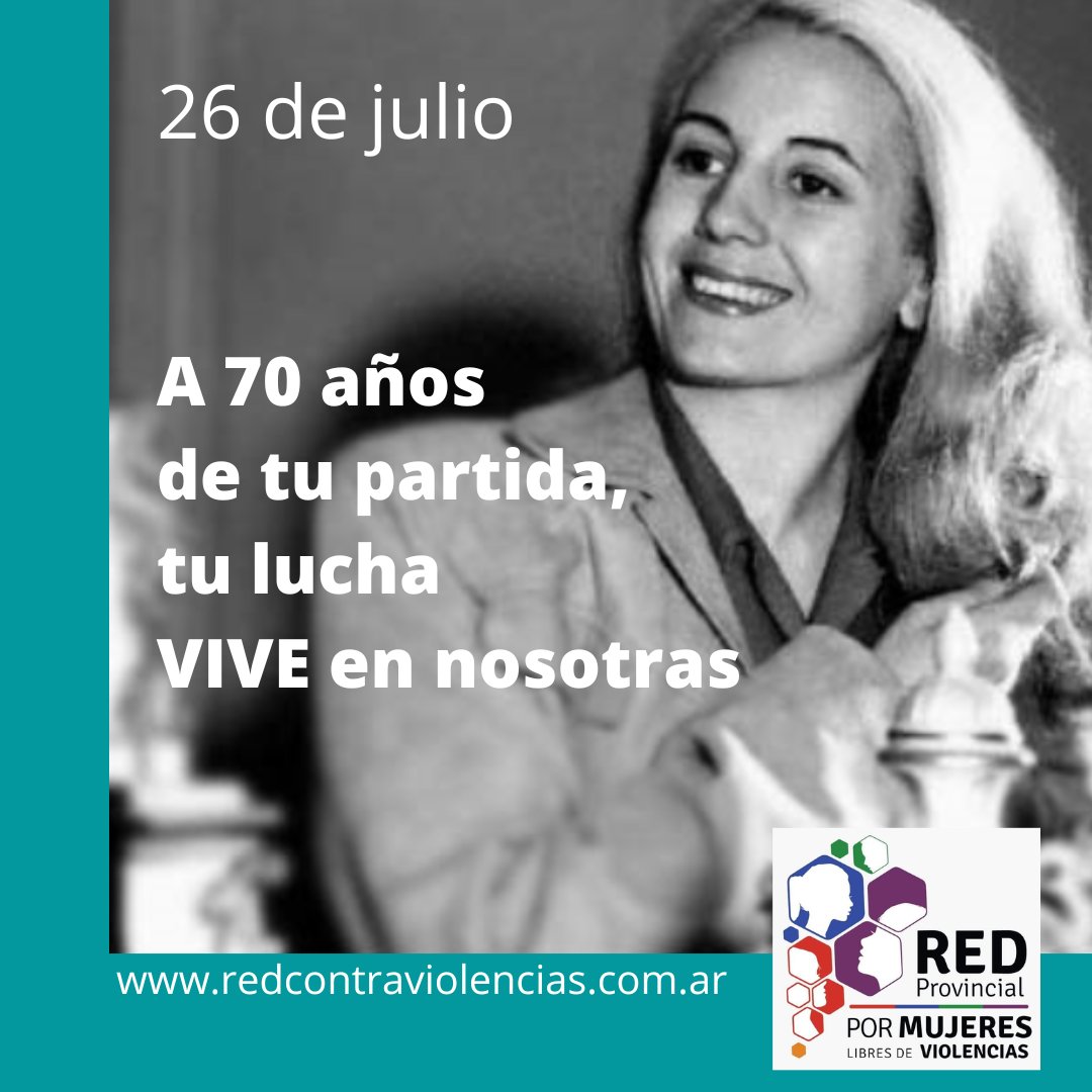 #26DeJulio #Evita #Evita70Anos #EvitaInmortal #EvitaVive #EvitaEterna 
#lamejorentrelasnuestras