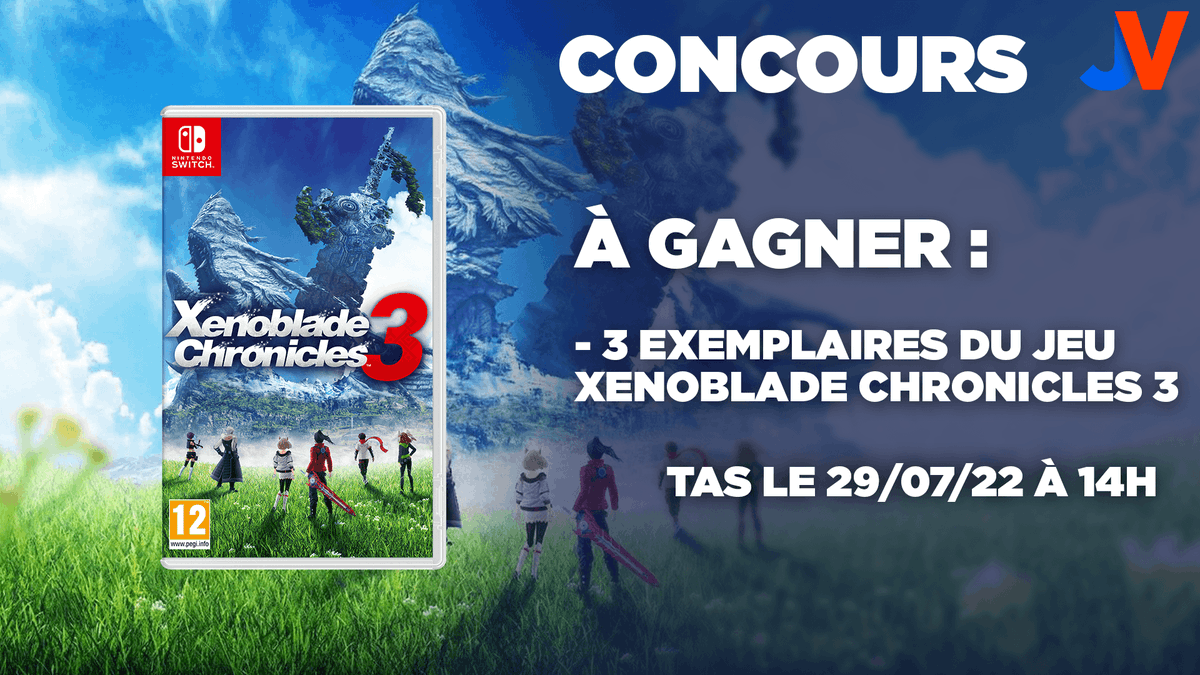 🔵 CONCOURS XENOBLADE CHRONICLES 3 🔴

Pour la sortie de #XenobladeChronicles3 vendredi, tentez de remporter la prochaine pépite de la Nintendo Switch qui a reçu un très beau 18/20 dans nos colonnes !

🎉 RT + Follow 🎉
🎁 3 gagnants 🎁

Fin le 29/07 : docs.google.com/document/d/1Vs…