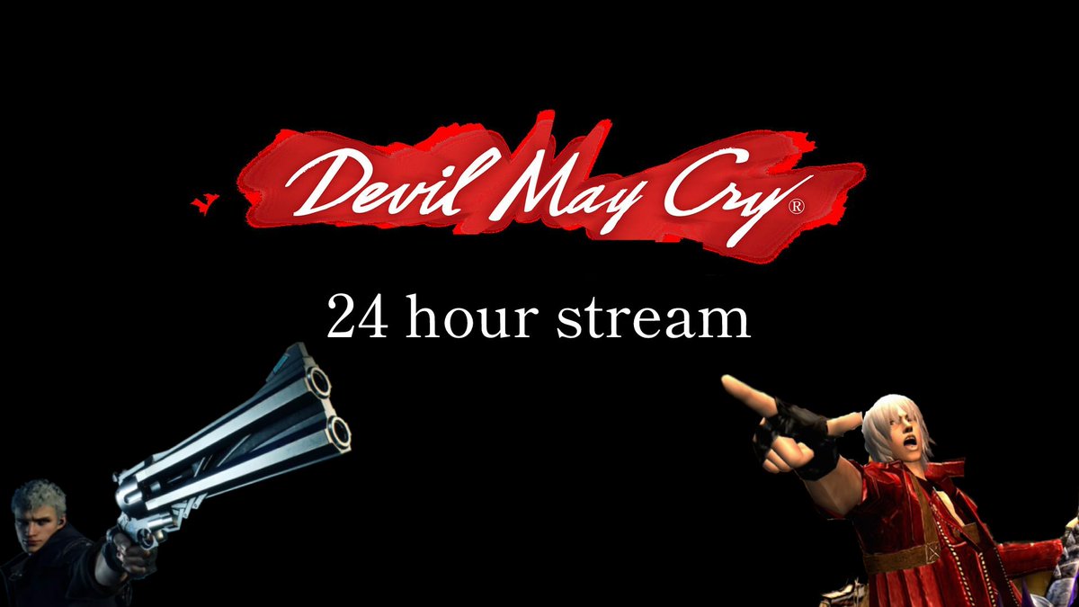 donkill666's tweet image. Its finally happening.  250 Follower celebratory 24 Hour #DevilMayCry stream! starting at 5pm BST. over at twichtv/donkillington . hopefully we can complete the HD collection in time but if there's time to spare 4 and 5 will be dipped into. In b4 graphic design is my passion 😂