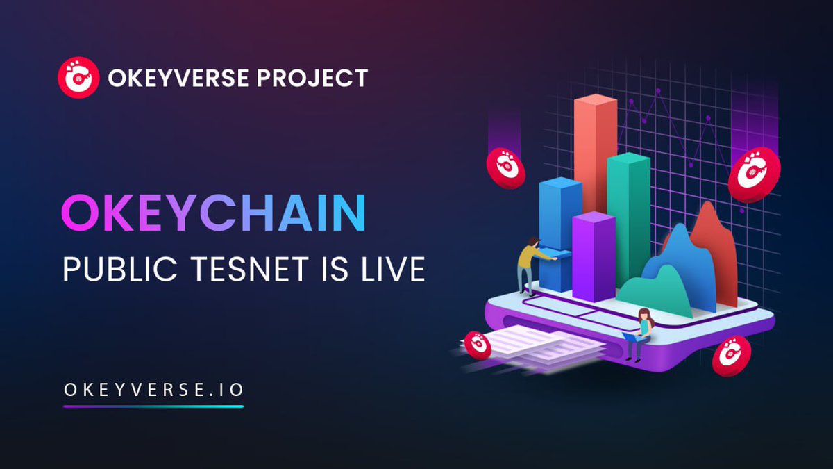 Okeyverse 🟣

PUBLIC TESTNET IS LIVE 📢

Fully functional blockchain + it’s 0 TAX which is bullish read more about project and blockchain on there website: okeyverse.io

Chart : poocoin.app/tokens/0xc628d…

🐥 @okeyverse 
🗣 t.me/okeyverseoffic…