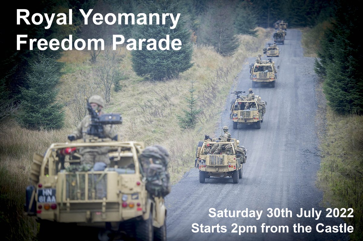It will be a historic day on Saturday when <a href="/RoyalYeomanry/">TheRoyalYeomanry</a> march through Shrewsbury to exercise the Freedom of the Town for the first time. Come along if you can <a href="/shrewsmuseum/">Shrewsbury Museum</a> <a href="/SoldiersofShrop/">Soldiers of Shropshire Museum</a> <a href="/ShropCouncil/">Shropshire Council</a>