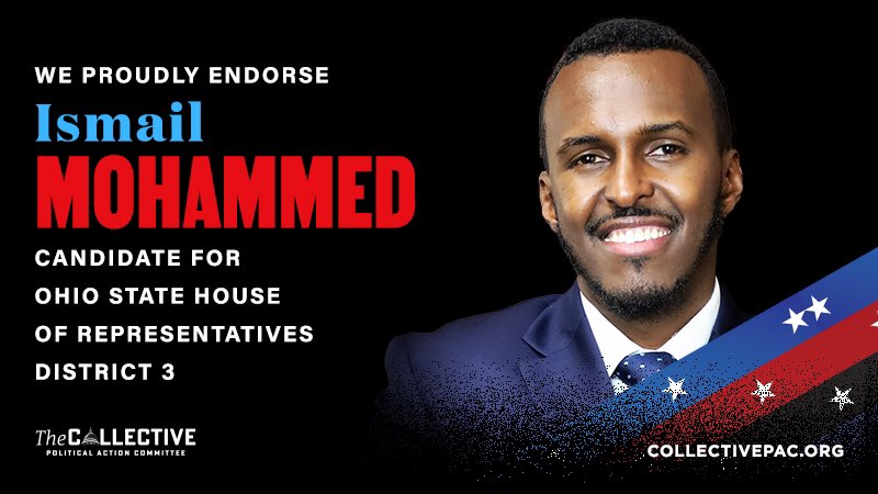 CollectivePAC's tweet photo. We are proud to endorse a slate of candidates for state and local races in Ohio! We’re excited to #BuildBlackPoliticalPower all throughout the great state of Ohio. 🗳 https://t.co/74QXYxITMh