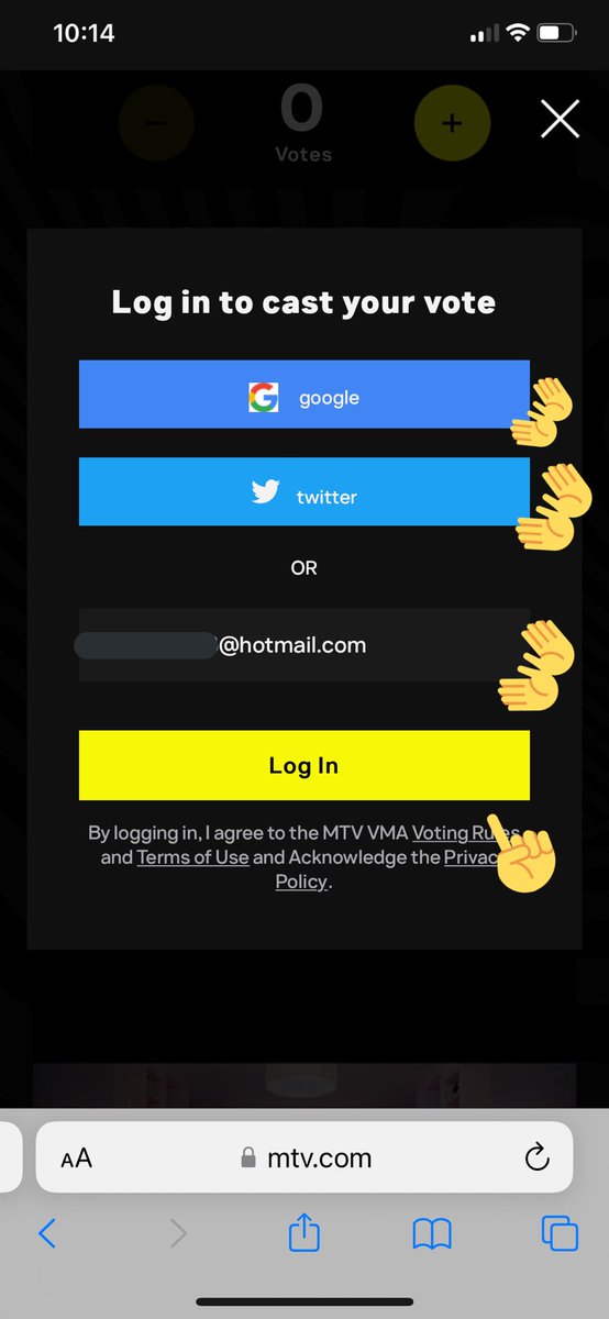 skzlatamproject's tweet photo. GUÍA PARA VOTAR EN LOS VMA

1. Entra a https://t.co/WA9yRyjCnH
2. Busca a SKZ en la categoría y da en el + amarillo
3. Te pedirá que inicies sesión (puede ser con gmail, tw o algún email), das en log in
4. Nuevamente das en el + hasta dar tus 20 votos a Stray Kids
5. Da submit

+ https://t.co/BFcp9sHtsS