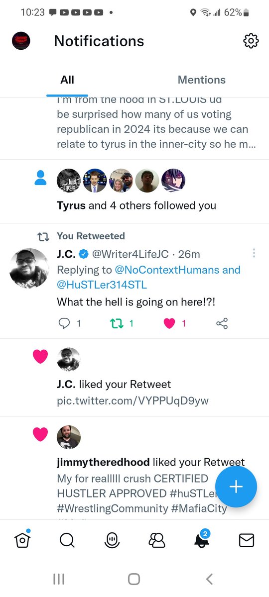 HuSTLer314STL's tweet photo. He follows me #Republicans now let's get @PlanetTyrus in the @WhiteHouse 2024 he's for the inner-city toooooo for reallll. Come on @SnoopDogg did a part in his book even the #GOAT𓃵 of #smoothrap approves #huSTLer #WrestlingCommunity #BidenHasCancer ? Why is that trending btw ... https://t.co/nzELcniyQb