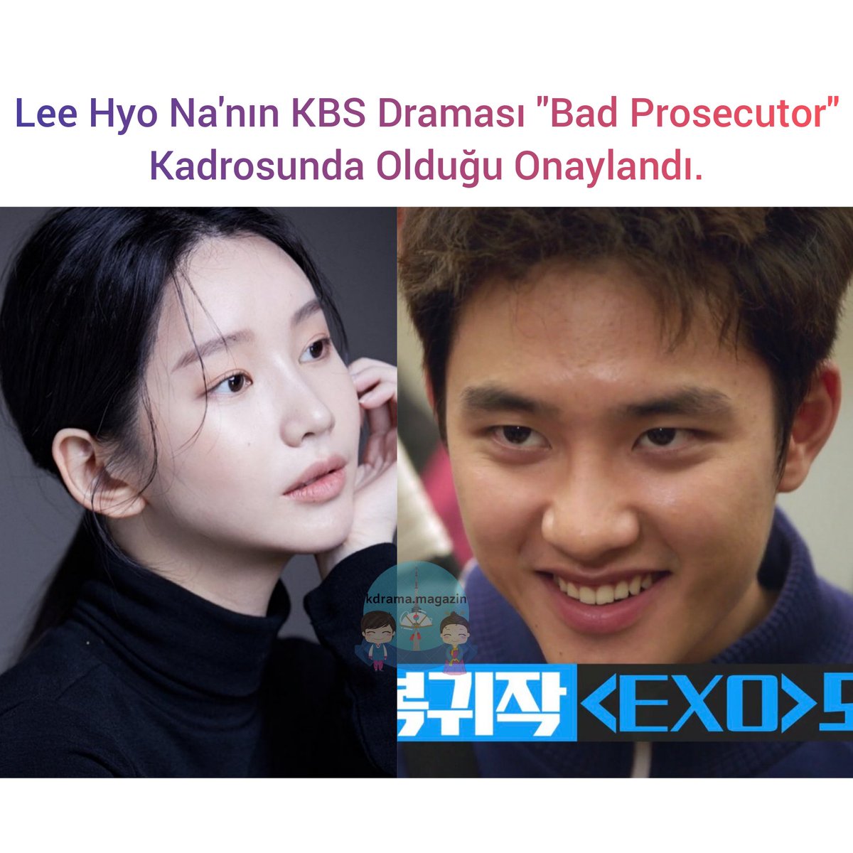 kdrama_magazin's tweet photo. #LeeHyoNa'nın KBS Draması #BadProsecutor Kadrosunda Olduğu Onaylandı.

🎬Gizemli bir karakter Park Ye-young olarak rol alacak.

#TrueSwordBattle #DO #EXO #KyungSoo #LeeSeHee #BadProsecutor #ProsecutorsJinsVictory
#DoKyungSoo #HaJoon #KimSangHo #LeeSiEon https://t.co/PEOCZbVGnZ