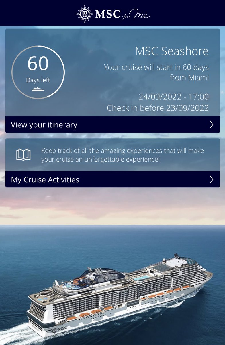 StelluxeGlobal's tweet photo. Happy Tuesday! Last Tuesday in July.
60 days until #StellaSails on @MSCCruisesUSA for birthday cruise!!! ๐ฅณ
#NowLookingFor hotels and still browsing and shopping for cute cruise outfits โบ๏ธ
Counting it down. EXCITED is an understatement! https://t.co/SnOz80QcRR