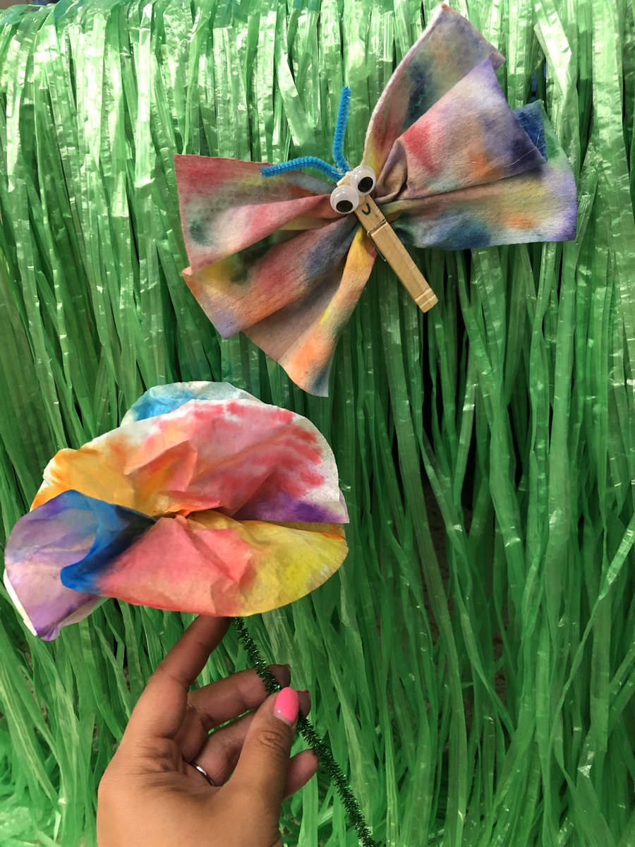 Mrs. Martin's Kindergarten (@keianaskinders) on Twitter photo Baby wipes, watercolors, coffee filters and markers turned to 🦋 butterflies and 🌸 flowers for 🌈 TIE DYE 🎨 Day!!! #SpiritWeek #SummerLearningCamp <a href="/VBTitleI/">Title I VBCPS</a> <a href="/Grescolts/">Colts Rock!!!</a> <a href="/Tekkinheels/">Tekkinheels</a> Baby wipes, watercolors, coffee filters and markers turned to 🦋 butterflies and 🌸 flowers for 🌈 TIE DYE 🎨 Day!!! #SpiritWeek #SummerLearningCamp <a href="/VBTitleI/">Title I VBCPS</a> <a href="/Grescolts/">Colts Rock!!!</a> <a href="/Tekkinheels/">Tekkinheels</a>