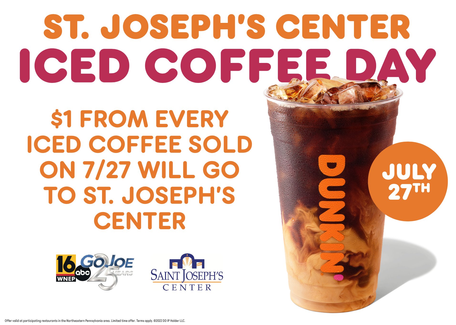 WNEP on Twitter "TOMORROW is St. Joseph’s Center Iced Coffee Day! 🎉