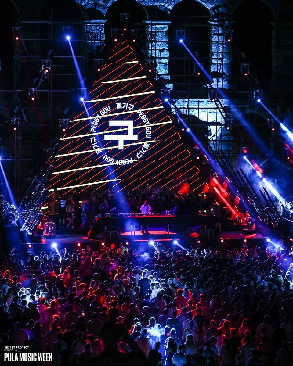 Reminiscing of our incredible debut night inside the Pula Amphitheater with Peggy Gou 🖤