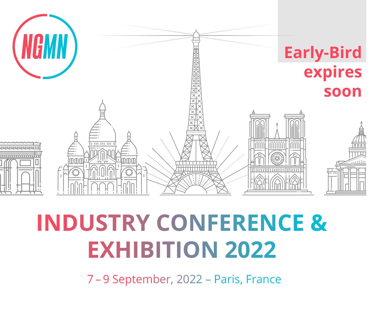 NGMN_Alliance's tweet photo. Secure your early-bird rate for our #ngmnice22 in Paris and book a ticket now! Our signature event is a renowned high class industry conference and exhibition – with many global industry leaders. https://t.co/OdL25whf5a #operatingdisaggregatednetworks #greenfuturenetworks #6G https://t.co/LwCpLrz63t