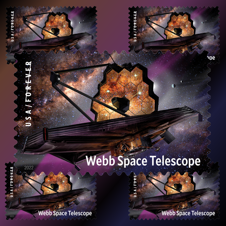 The U.S. Postal Service announced details of its first-day-of-issue event for the James Webb Space Telescope Forever stamp, scheduled Sep 8 at the National Postal Museum in Washington, DC.
.
Read the USPS press release and RSVP at: go.usa.gov/xSRfn
.
.
#WebbTelescopeStamp