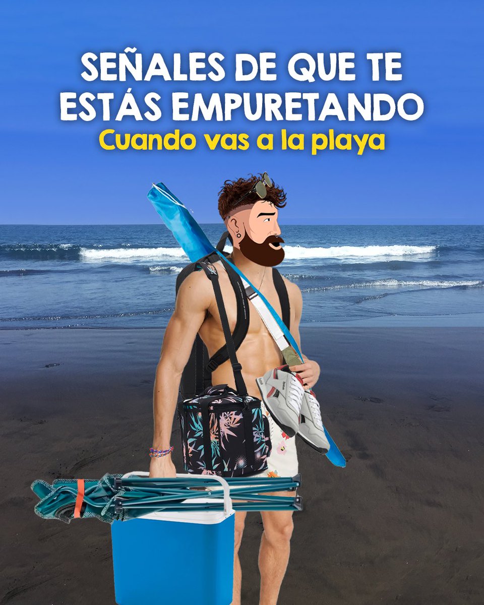 eltipiquisimo's tweet photo. Señales de que te estás empuretando, cuando vas a la playa (1/2) https://t.co/7oQO79cJmk
