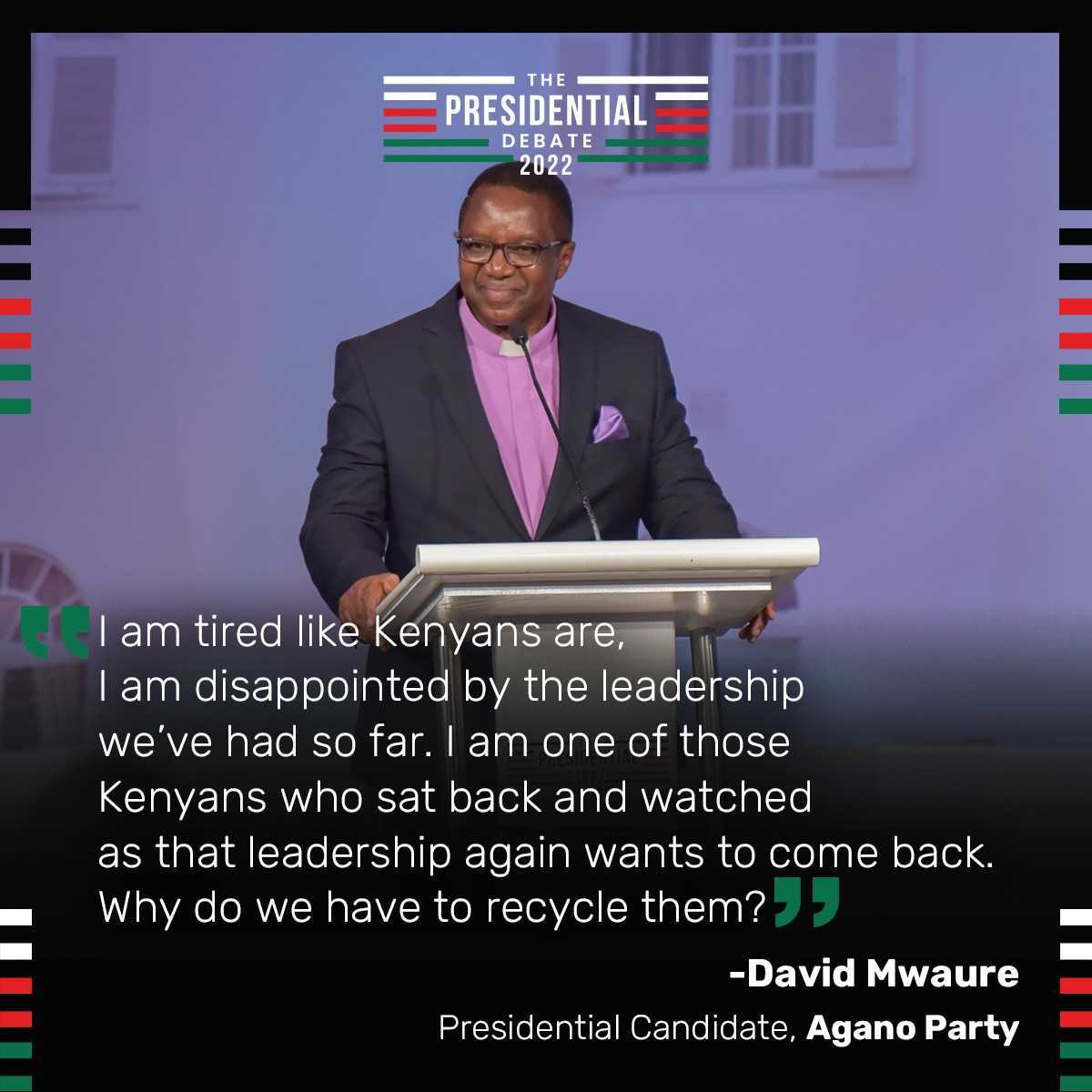 switchtvkenya's tweet photo. Agano Party Presidential Candidate David Mwaure shares his vision for Kenya at the #PresidentialDebate2022
#SwitchTvLive #PresidentialElections2022 #Mwaure https://t.co/GYeRsXtKbh