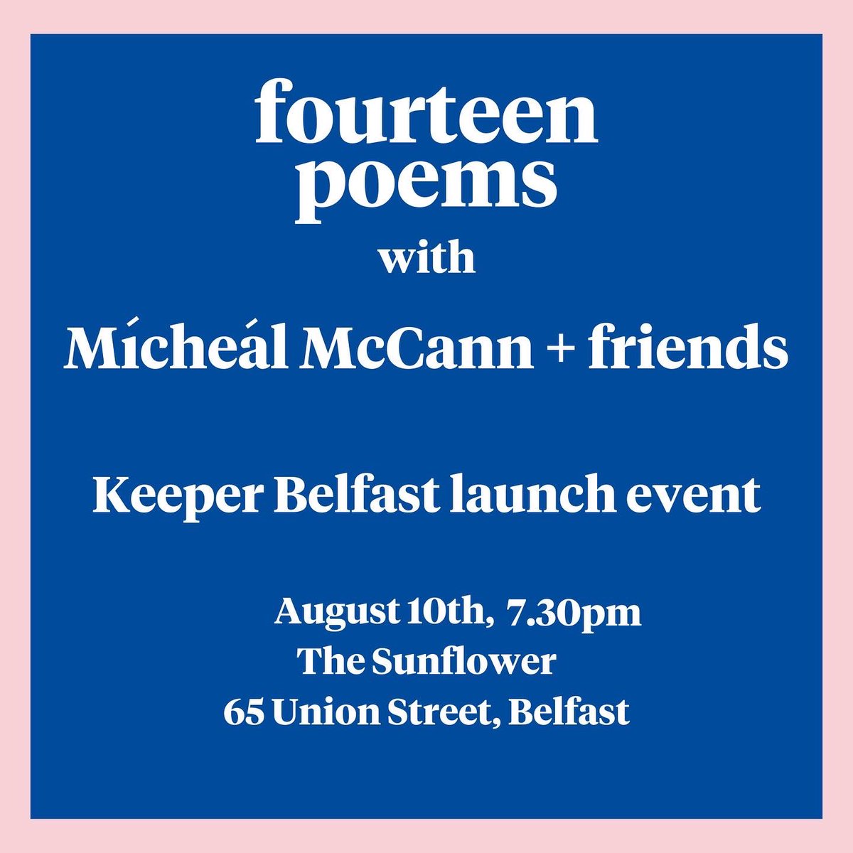 We’re celebrating @micklemccann’s Keeper with 2 events! 

1. London at the wonderful @queercircle feat @p_scalpello, <a href="/keithjlondon/">Keith</a> and <a href="/ayoolasolarin/">Ayoola Solarin</a>. 

2. in Belfast w/<a href="/yopopodawn/">Dawn Watson</a>, @DrMaryMontague + Toby Buckley. 

Links in bio for free tix but be quick! See you there! ✂️ ❤️