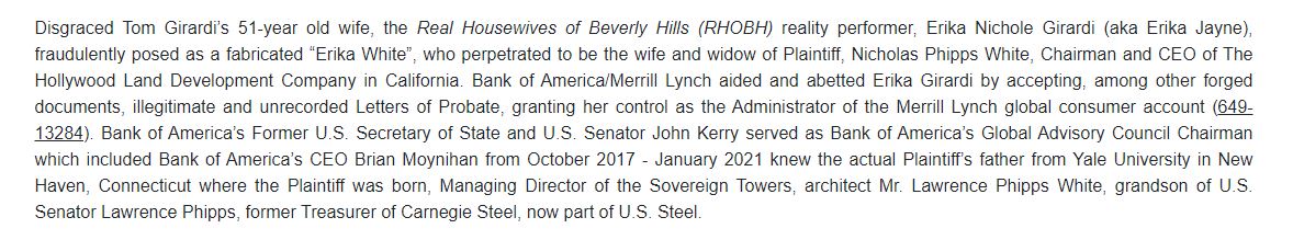 BrightlyAgain's tweet image. #erikajayne #RHOBHMeanGirls #ohdamn #Liars #tomgirardi New Cases Allege Bank of America...
The negligence case filed more than a year ago on June 7, 2021... 
So MUCH MORE at:
law.com/legalnewswire/…