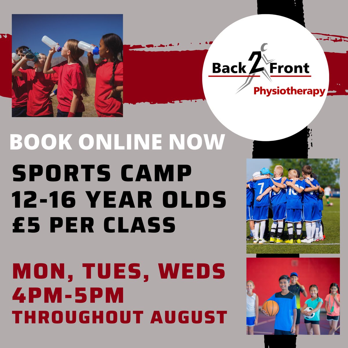 ◼ August 1st - August 31st
◼ 3 classes per week
◼ Mondays - 4pm - Strength &amp; Movement
◼ Tuesdays - 4pm - Power, Balance &amp; Conditioning
◼ Wednesdays - 4pm - Sprint Technique &amp; Agility
◼ £5 per class
◼ Monthly pass - £56, save £14 over the month
◼ 10 spaces per class
