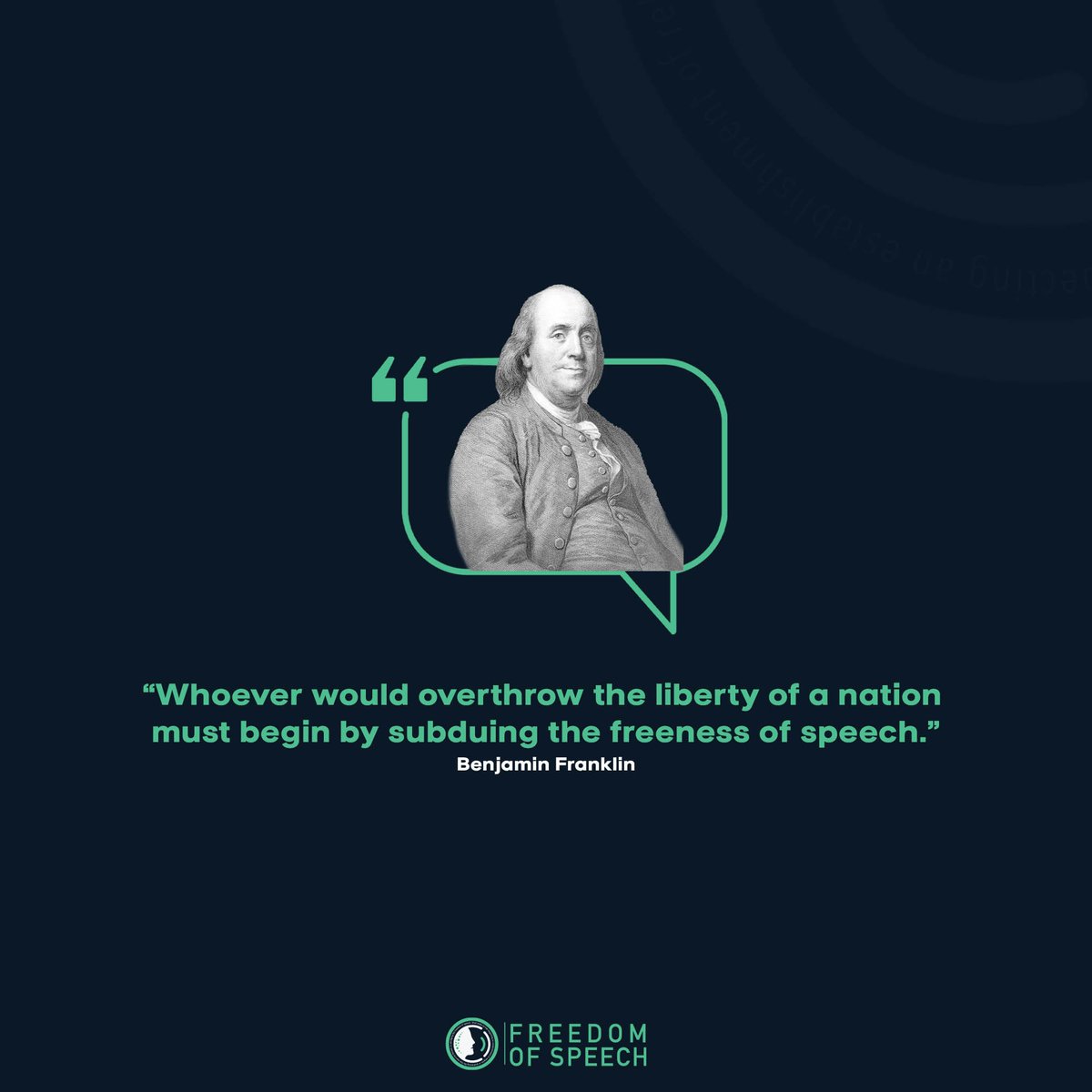 “Whoever would overthrow the liberty of a nation must begin by subduing the freeness of speech.”
Benjamin Franklin

#1amd #freespeech #freespeechtoken